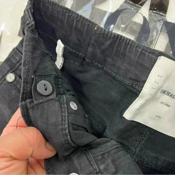 ONE TEASPOON BLACK PUNK 2020 MINI STRETCH HIGH WAIST DENIM SKIRT Size 9-10 - Picture 4 of 6